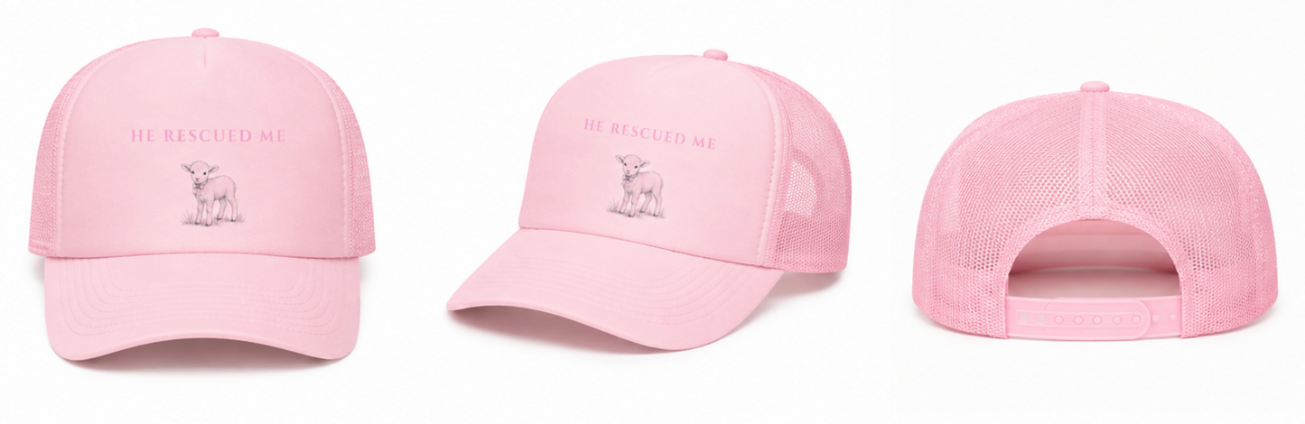 He Rescued Me Trucker Hat