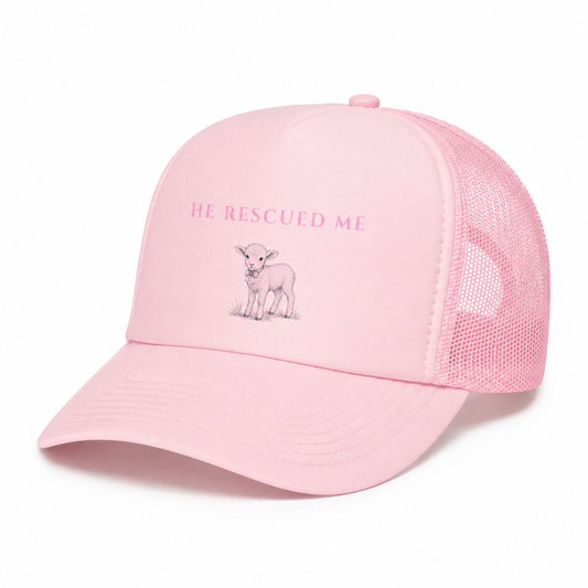 He Rescued Me Trucker Hat